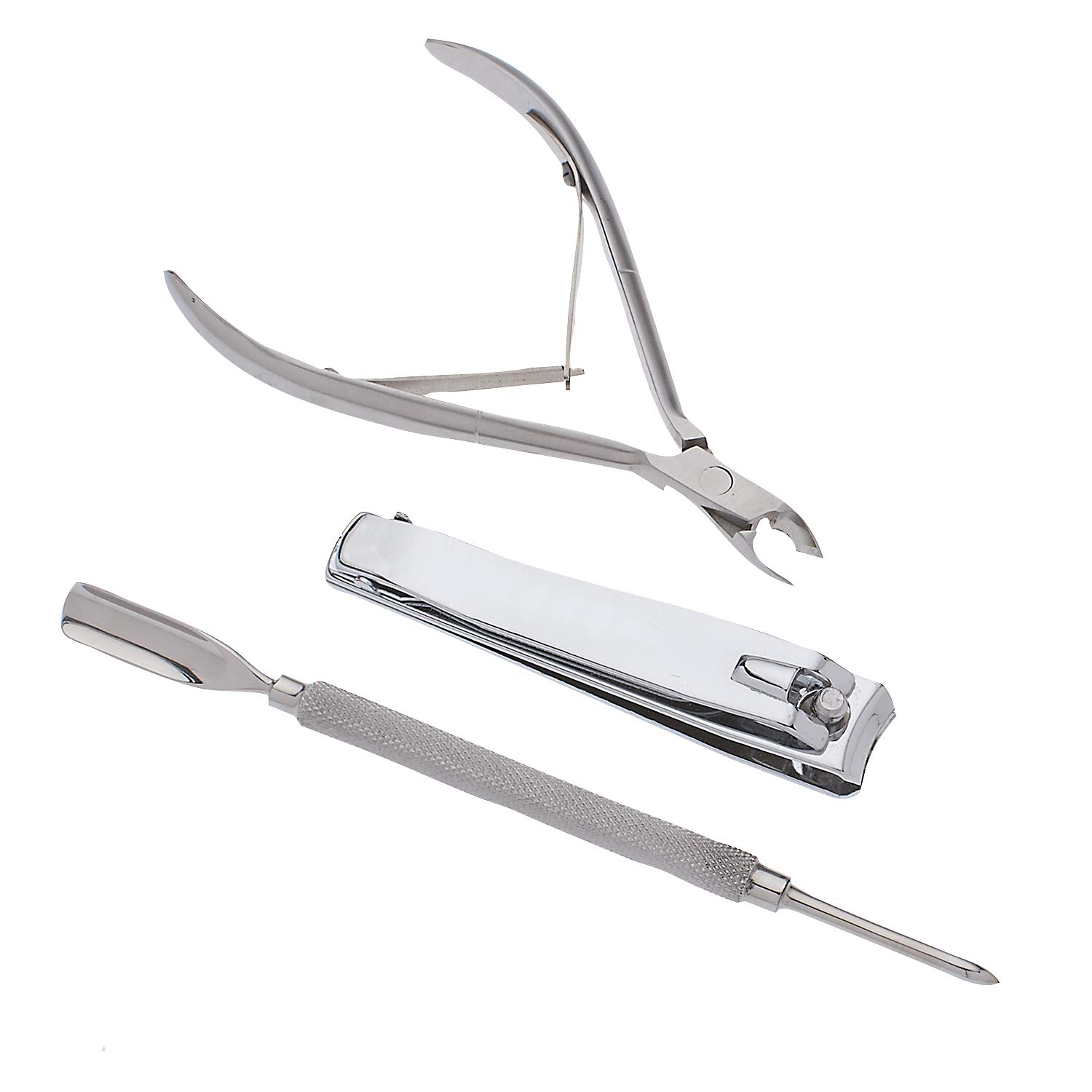 Professional Manicure Set, Travel Nail Care Kit, Nail Clippers, Cuticle Nipper, Cuticle Pusher, Nail Cutter Stainless Steel Portable Grooming Kit For Women & Men (Black) : Beauty & Personal Care