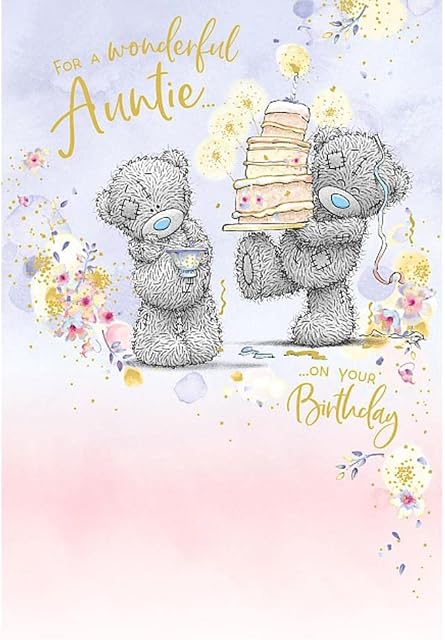 Me To You Bear Wonderful Auntie Birthday Card