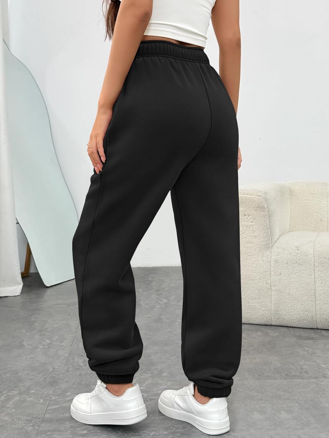 Trendy Queen Womens Sweatpants High Waisted Winter Baggy Lounge Pants Fall Active Fleece Comfy Joggers 2026