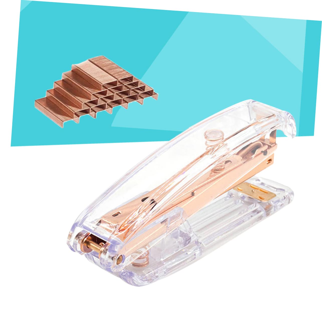 STOBOK 2stücke Gold Desktop Heftgerät Im Klassischen Modernen Design Für Büro Und Zuhause Heftgerät Kleine Schachtel Heftklammern Für Schule Home Office