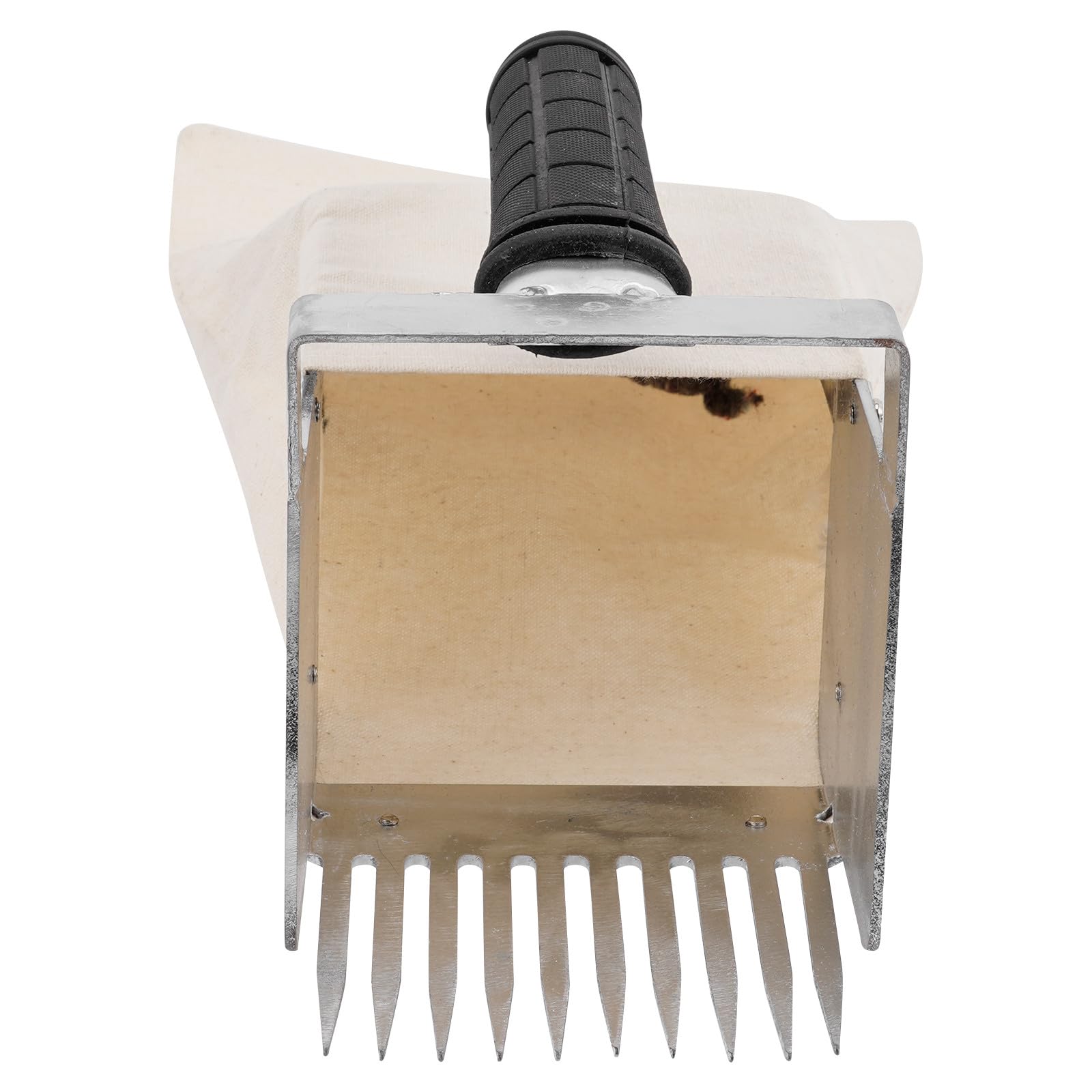 Mikikit Herramienta para Cosechar Arándanos Mango Ergonómico, Pala Dentada y Cesta Recolectora, Adecuado para Jardín y Huerto Color Aleatorio