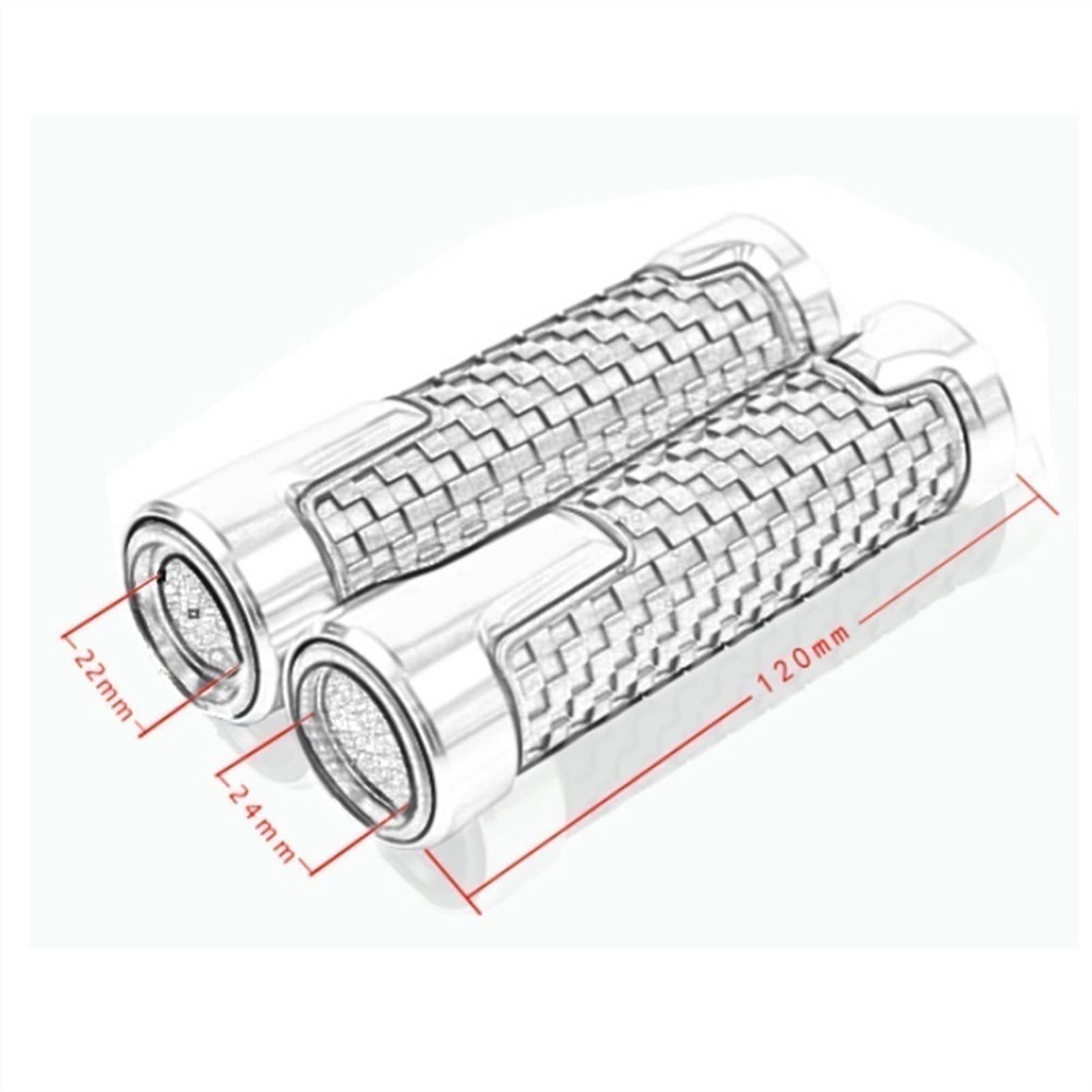 Universele 22mm 7/8 `` CNC Motorcycle Handvatten Stuur Voor T-riumph Tiger 1200 Explore Tiger 1050 800 XC XCX XR XRX STREET CUP Sport Handgrepen (Color : zwart