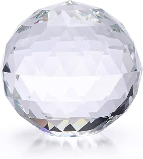 OwnMy 80MM Clear Crystal Suncatcher Ball Sparkle Crystal Suncatcher Prism