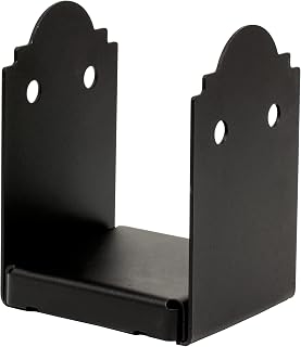 Simpson Strong-Tie APB66 - Outdoor Accents Mission Collection ZMAX, Black Post Base for 6" x 6"