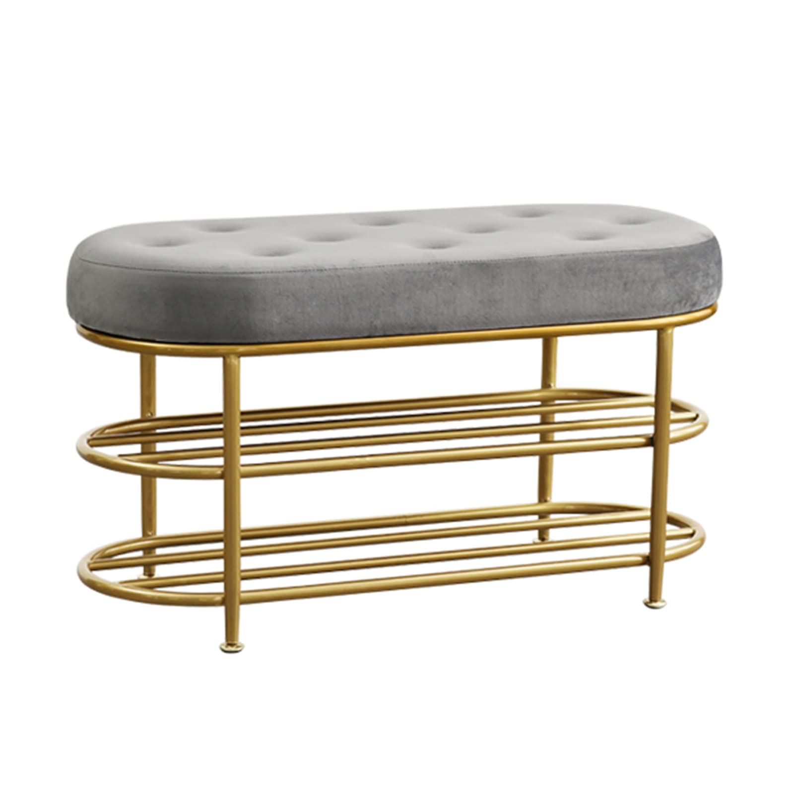 Tabouret en velours anti-encombrement pour résoudre le manque de place dans votre couloir