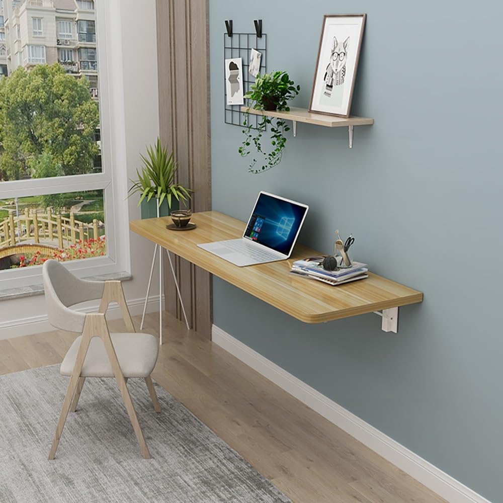 Bureau escamotable invisible contre le manque de place mural