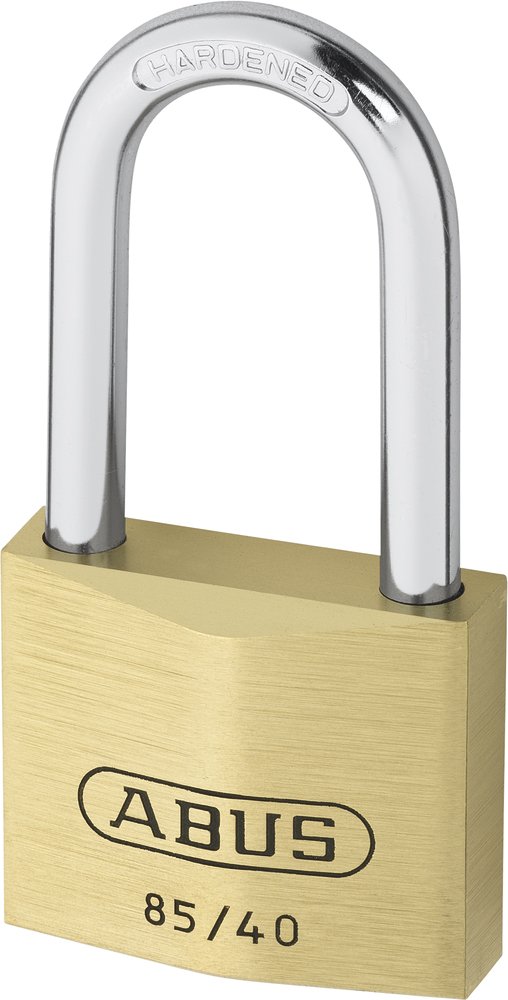 ABUS 02509 40mm Long Shackle Service Brass Padlock with 709 Alike Keyed, Silber Metallic, 40 mm - Image 2