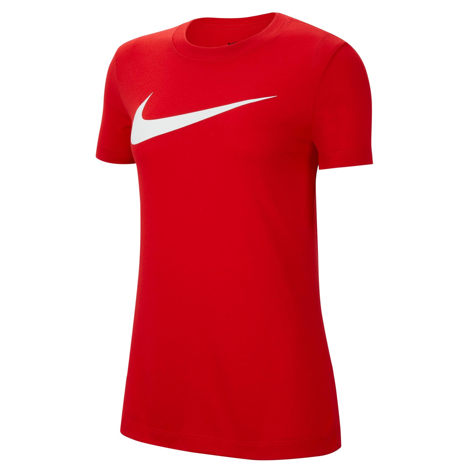 NIKE CW6967-657 W NK DF PARK20 SS TEE HBR T-Shirt Women's University RED/(White) Size S