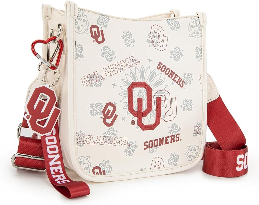 NCAA Crossbody Bags for Women, Leather Crossbody Purse with Adjustable Strap Shoulder, Shoulder Handbags for Gift