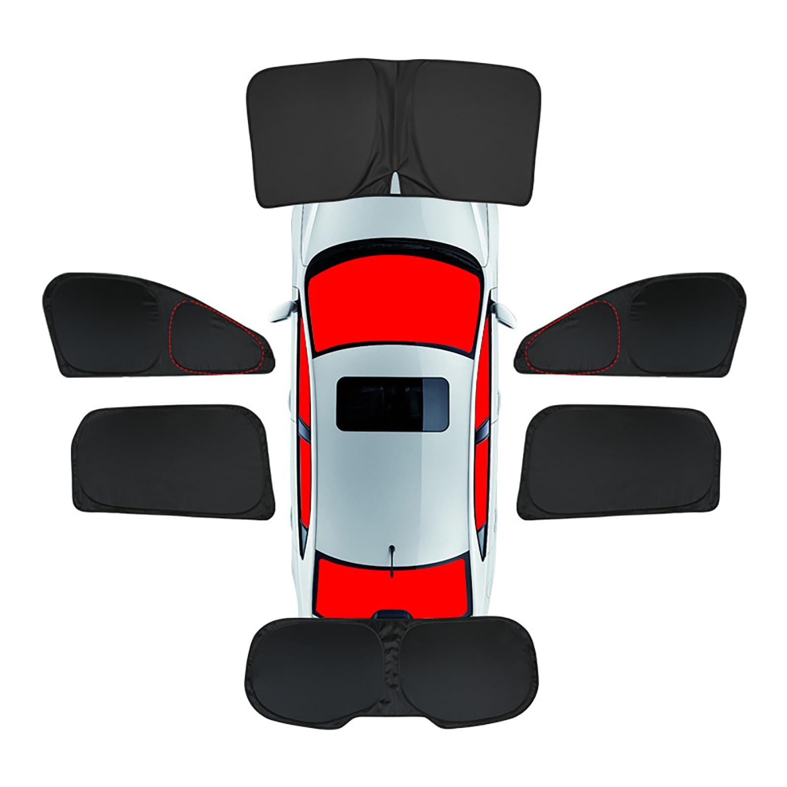 YAMCINWRT Car Window Sunshades, for BMW IX2 U10 2024+ Side Window Blinds UV Rays Heat Protector Blackout Privacy Shield Interior Accessories,A