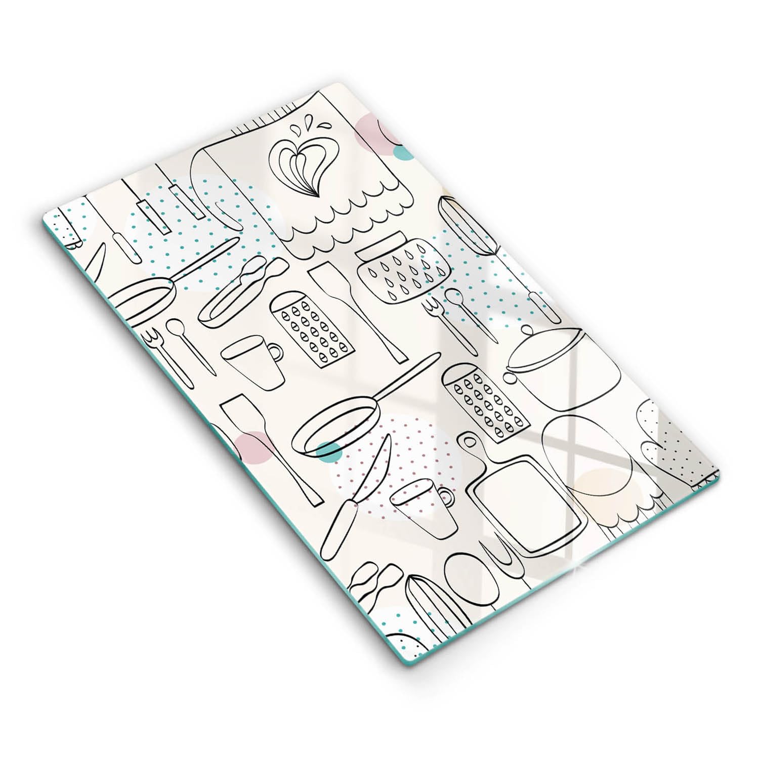 Protection plaque cuisson induction et planche à découper robuste Wallfluent 30x52cm
