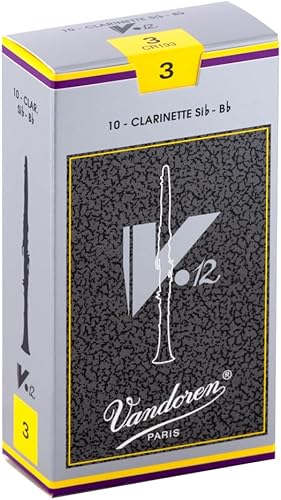 Miniatura 4 de Vandoren CR193 Bb Clarinete V.12 Cañas Fuerza 3 Caja de 10