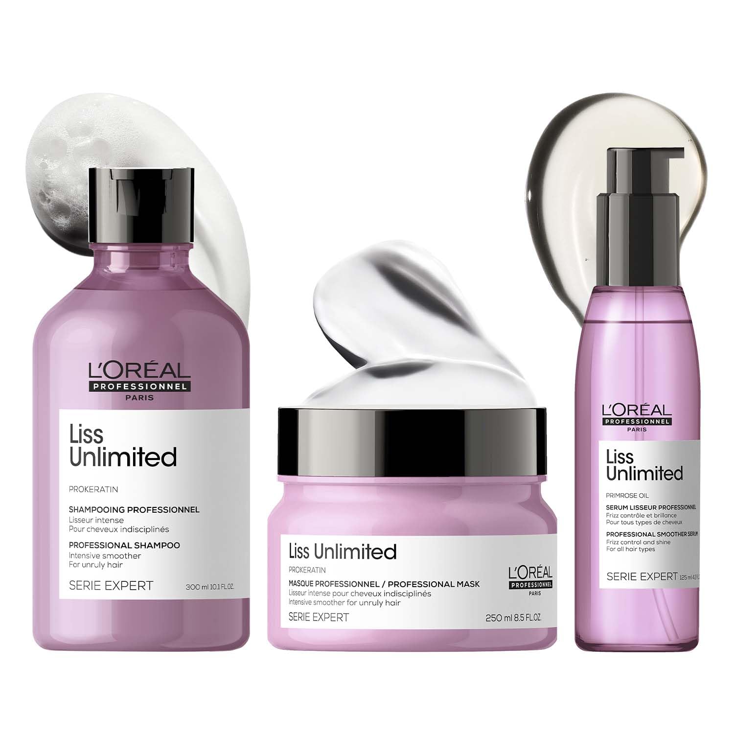 L'Oréal Professionnel Liss Unlimited Shampoo With Pro-Keratin For Rebellious Frizzy Hair, Serie Expert, 300 ml-image-34