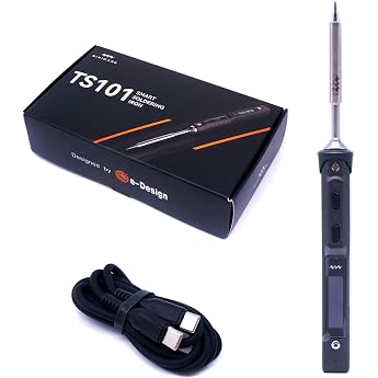 MINIWARE TS101 soldering iron welding machine B2 tips portable Digit DC5525 USB-C 90W temperature adjustable 50-400   original digital OLED programmable