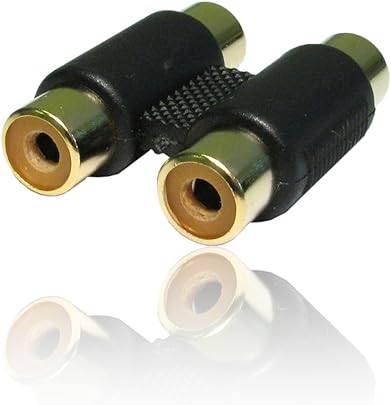 RCA Coupler Joiner Gender Changer oro doppia RCA Coupler Joiner Gender Changer oro doppia