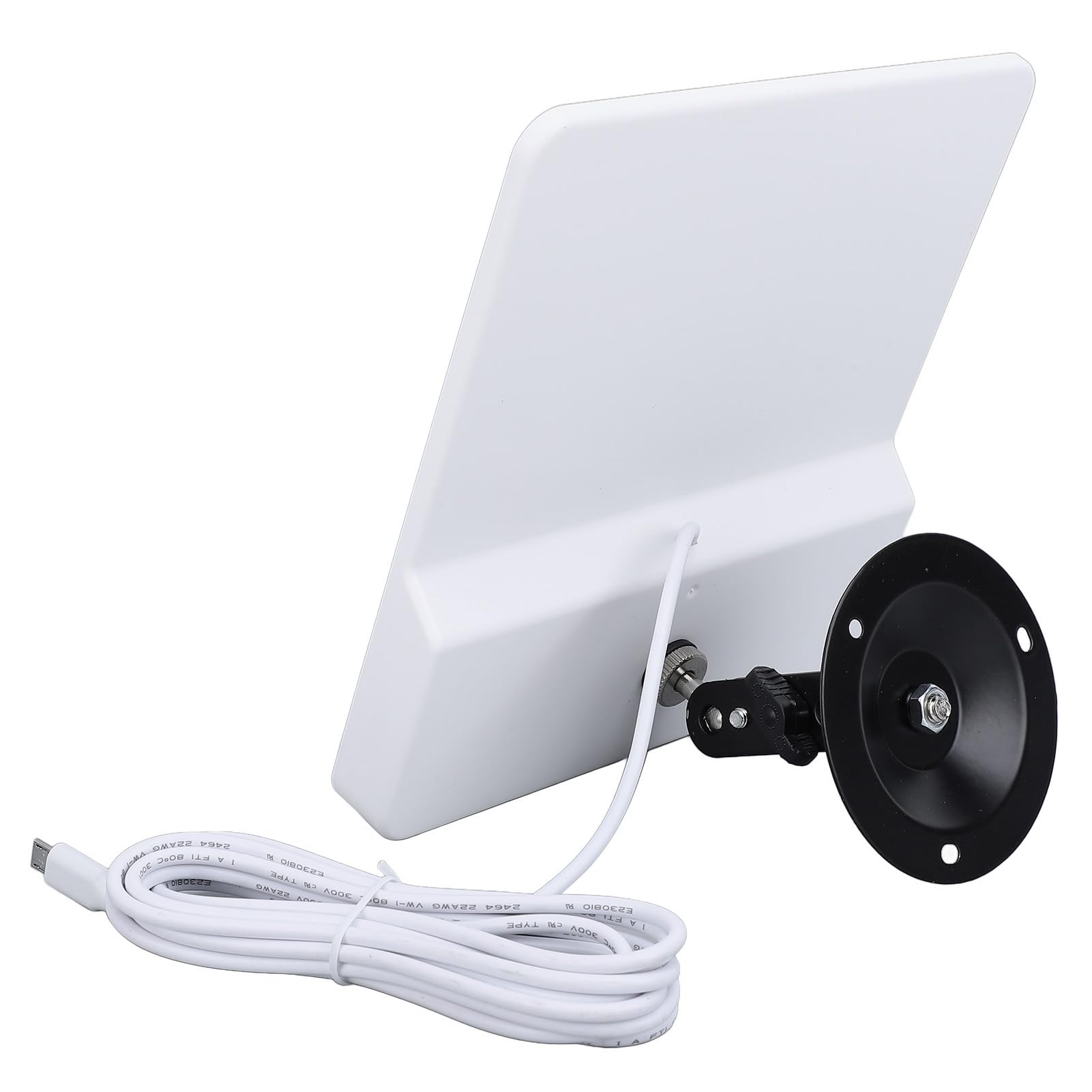 Marhynchus Panneau Solaire Monocristallin 20W 5V, Chargeur de Panneau Solaire Mural avec Câble de 9,8 Pieds, étanche IP68 pour Caméra de sécurité