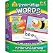 School Zone - Three-Letter Words Wipe Clean Flash Cards, Preschool and Kindergarten, Ages 3 to 6, Write-On Learning, Interactive Flash Cards, Early Reading, Includes Dry Erase Marker