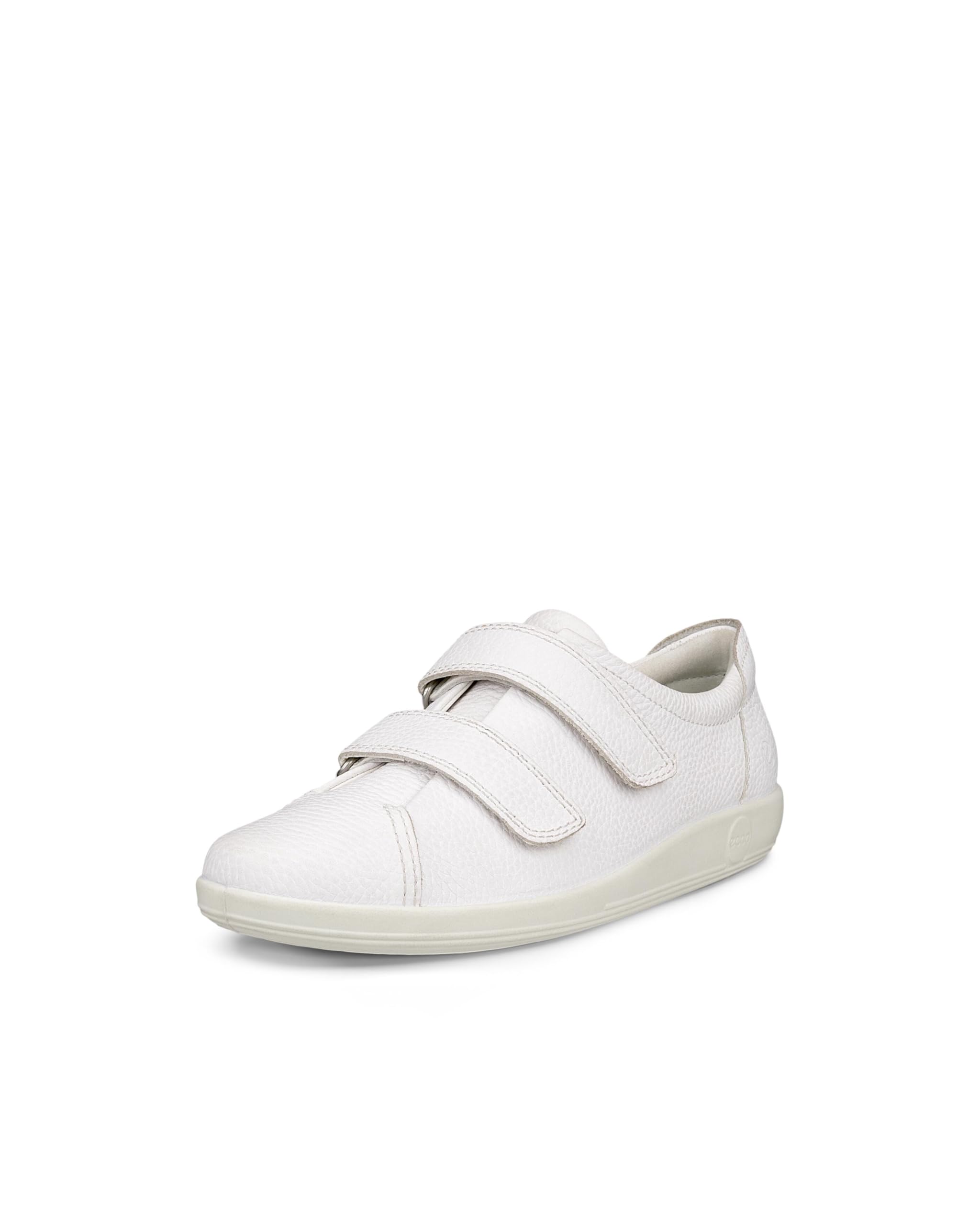 ECCO Women's Soft 2.0 Low-Top Sneakers,Bright White,2.5 UK