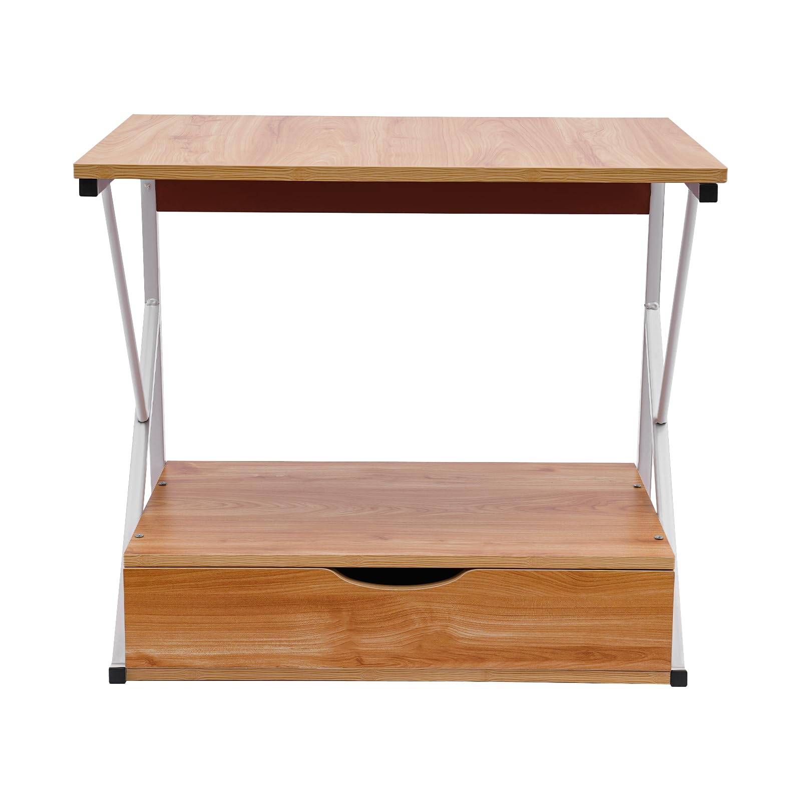 Mikrowellengitter mit 2 Ebenen, Belastung 10 kg, Stamm + Weiß, 54 x 35 x 50 cm
