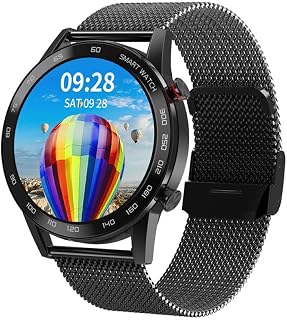 NICBEL smart watch Smart Watch Bluetooth Call Payment Sports Bracelet Heart Rate Blood Pressure Blood Oxygen ECG Monitoring(Black Steel Belt)