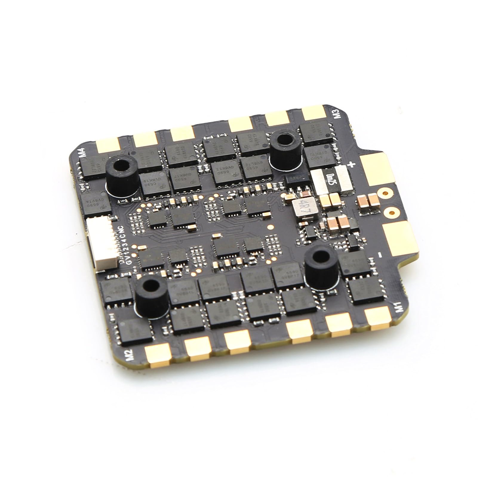 Generic Mini Kontroler Lotu F722 z 80A 4w1 BLheli_S ESC do Zdalnego Sterowania Quadcopterem Wyścigowym FPV, Akcesoria do Dronów Lipo 3-8S (BLACK #-2)