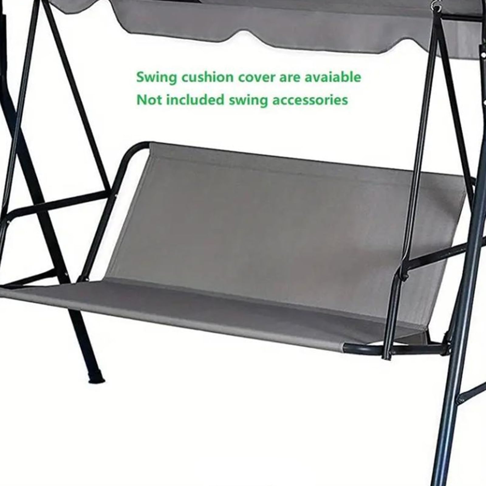 Housse de Coussin pour balancelle 2 ou 3 Places, Housse de Rechange imperméable pour Chaise et Banc, Housse de Siège ​pour Balancelle de Jardin, Tissu Oxford 600D,Green White,120x47x47cm
