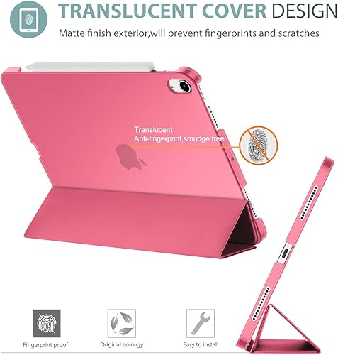 Miniatura 4 de ProCase Funda inteligente para iPad Air de 11 pulgadas M3 M2 2025 202410.9 Air 5 4 generación 2022 2020, funda protectora para Air 5 4, color rosa