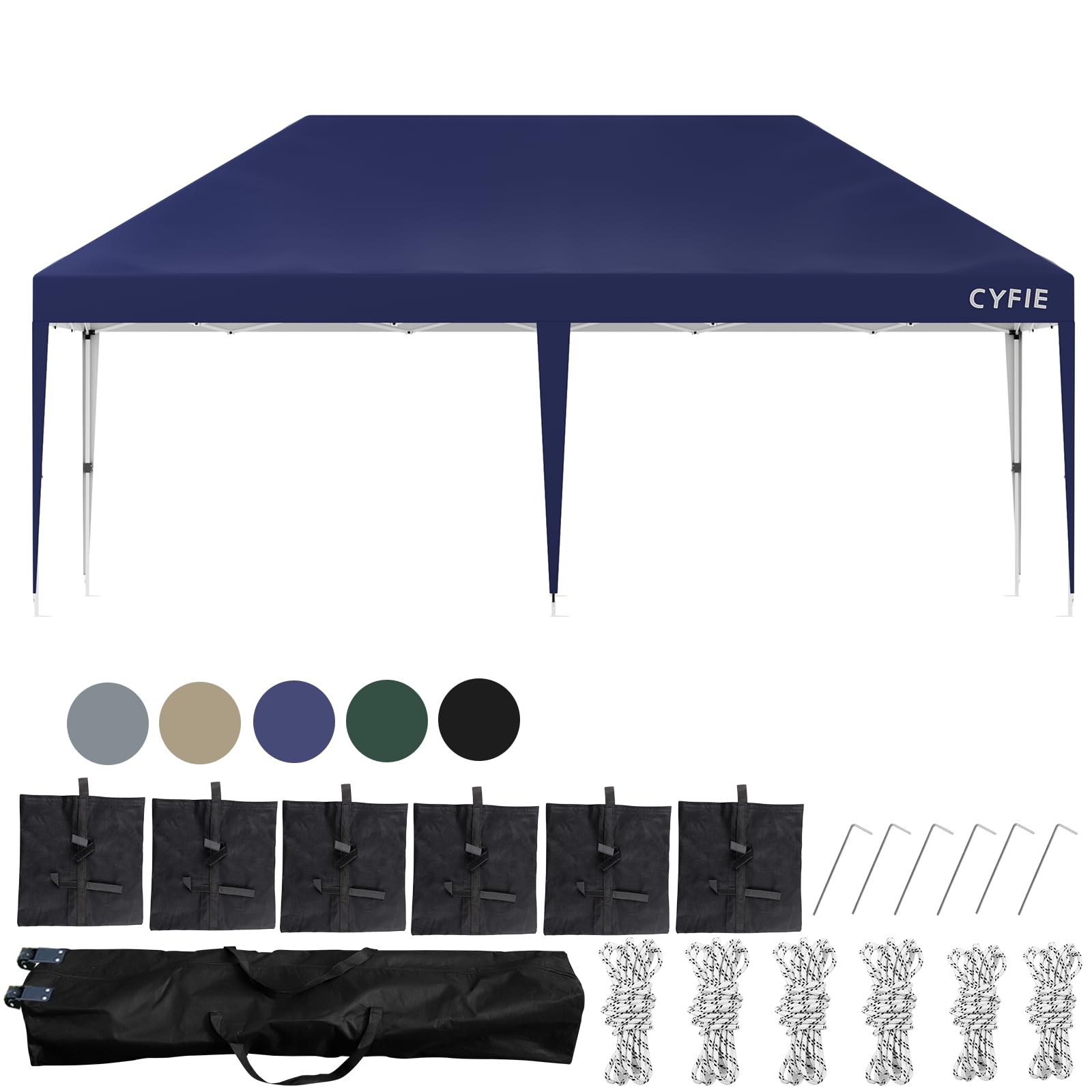 Amazon | CYFIE タープテント 3m×3m/3m×6m(強化型!) サイドシート付 高