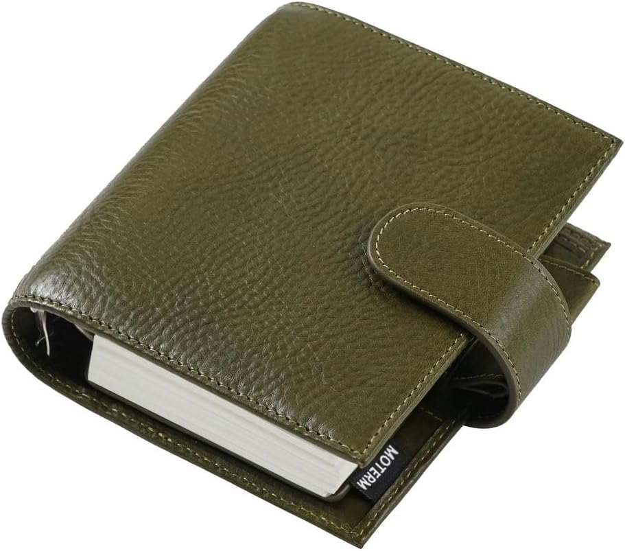 Zbdp 2.0 Ringe Planer A7 Notizbuch Agenda Organizer Tagebuch Journal, Kakhi Green