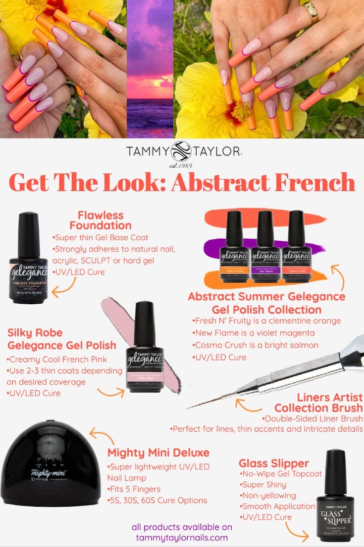 Tammy Taylor Abstract Summer | Abstract French Nail Bundle