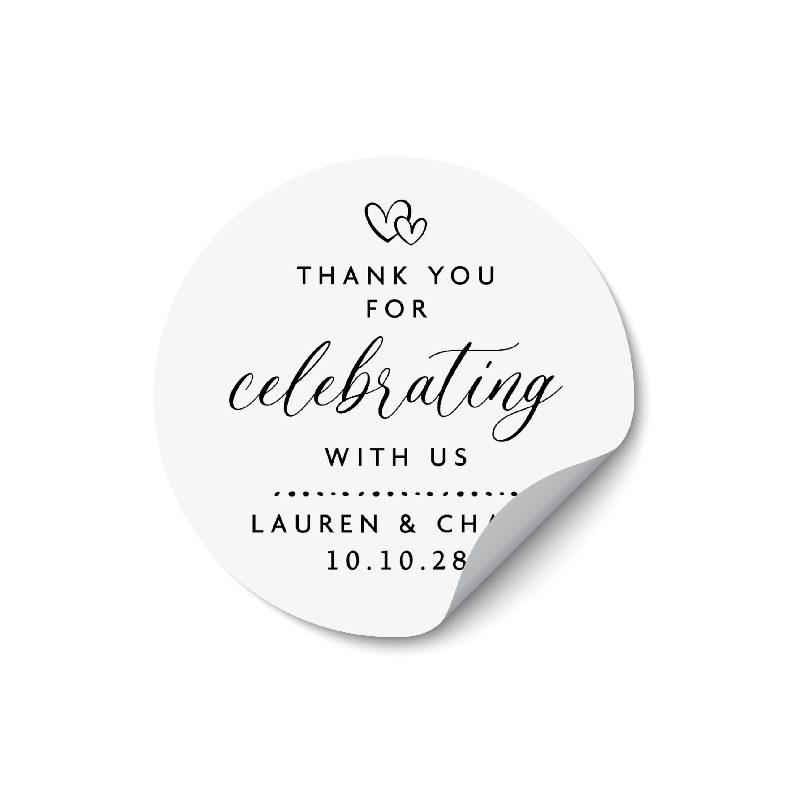 Love is Sweet Wedding Favor Stickers, Candy Bag Stickers for Weddings, Custom Labels for Party Favors, Stickers for Bridal Shower Favors - RW15