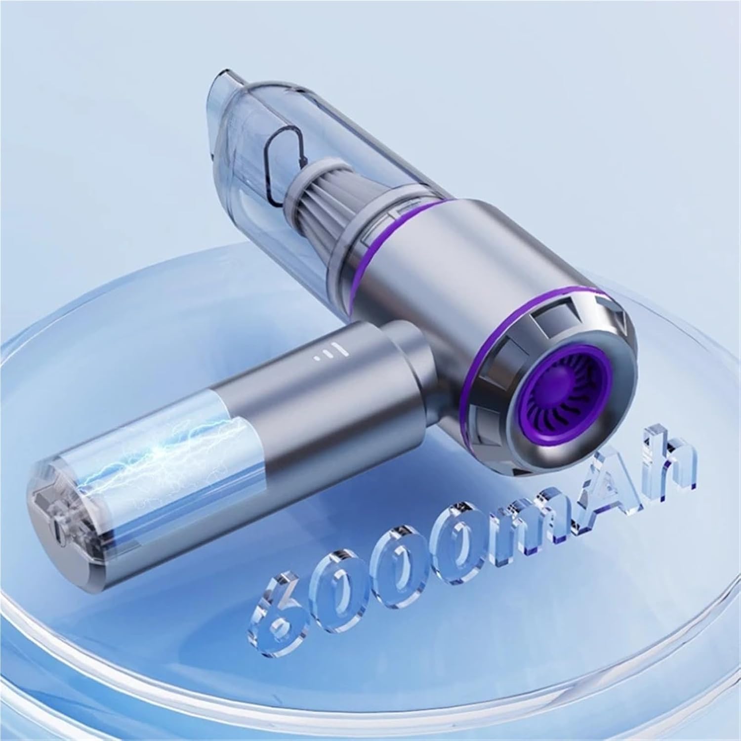 Car Vacuum Cleaner High Power Portable Handheld Wireless Brushless Motor Cleaning Machine Powerful Air Duster for Home Appliance(Purple)