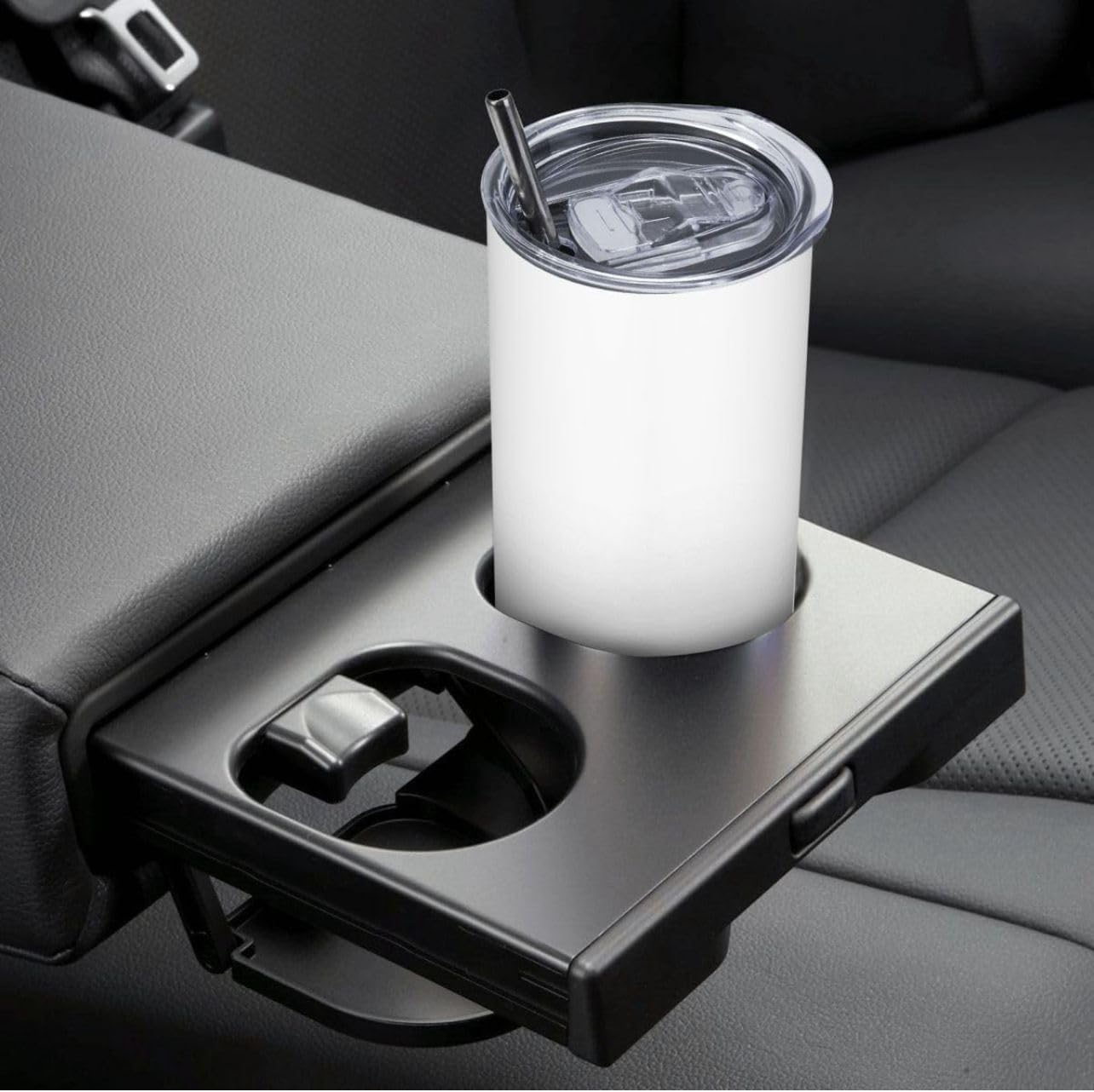 Personalized Custom Tumbler Print in USA 20oz Stainless Steel Coffee Cup with Lid & Straw Double Wall Insulated Tumbler with Colorful Text Logo Photo - Image 4