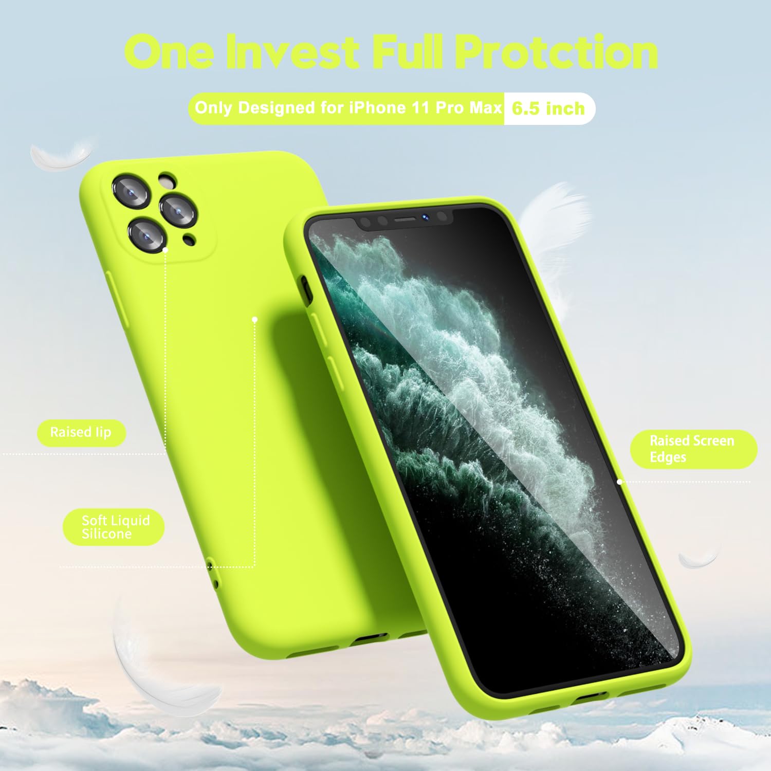 oakxco for iPhone 16 Pro Max Case Liquid Silicone, Soft Rubber Gel Elegant Aesthetic Basic Simple Cover, Cute Thin Slim TPU Matte Solid Color Plain Smooth Case for Women Girl, Light Pink — view 1370