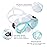 Snorkel Diving Mask Panoramic HD Swim Mask, Anti-Fog Scuba Diving Goggles,Tempered Glass Dive Mask Adult Youth Swim Goggles with Nose Cover for Diving, Snorkeling, Swimming (Lake Green)