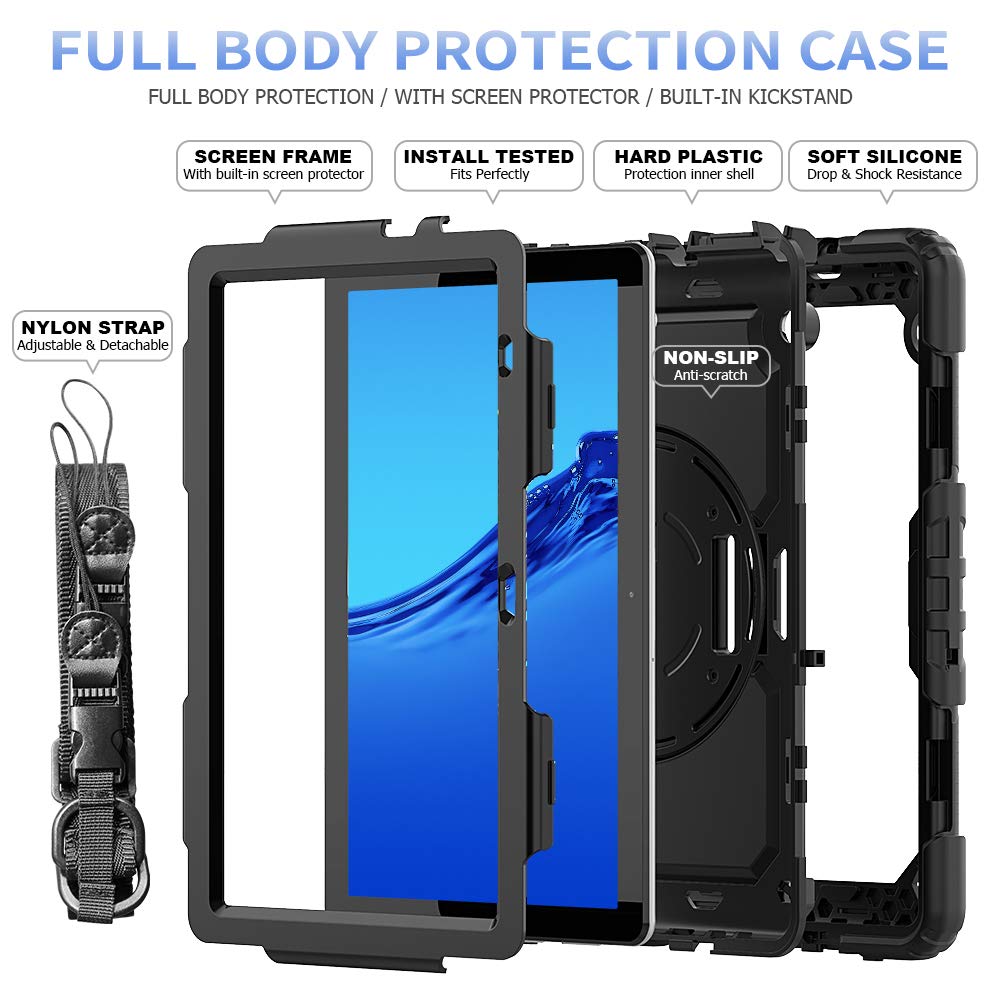 Funluna Huawei MediaPad T3 10 - Custodia girevole a 360°, con aletta di posizionamento, supporto per Huawei MediaPad T3 10 Tablet Touch 9,6 pollici, modello 2017 Funluna Huawei MediaPad T3 10 - Custodia girevole a 360°, con aletta di posizionamento, supporto per Huawei MediaPad T3 10 Tablet Touch 9,6 pollici, modello 2017