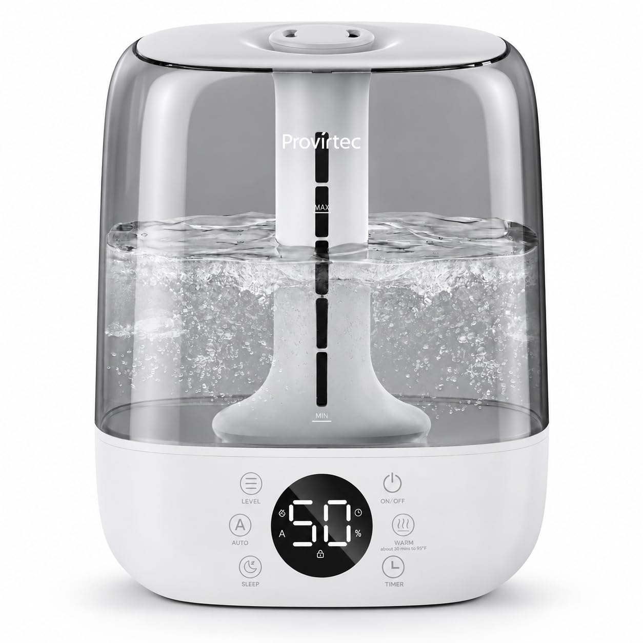 View 1 of ***FACTORY SEALED*** Provirtec 6L Humidifier, Warm Cool Mist, Self-Cleaning
