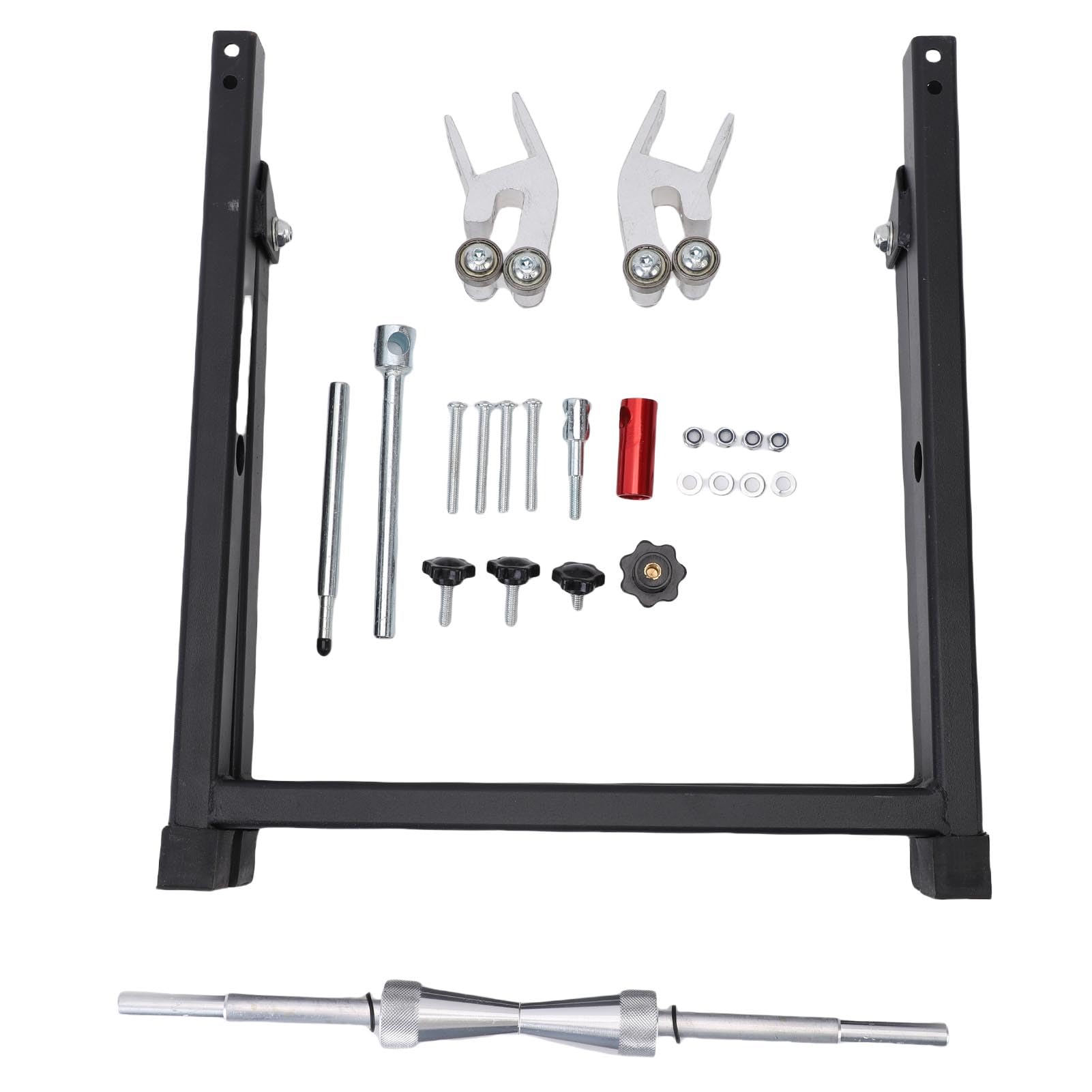 Equilibrio de ruedas de motocicleta, plegable, soporte resistente para ajuste rápido, equilibrio y reparación para motos deportivas de cross