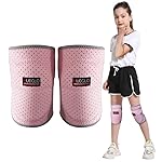 HUEGLO Protective Knee Pads for Dancers,Volleyball Knee Pad for Teen Girls,1Pair,Pink,Small