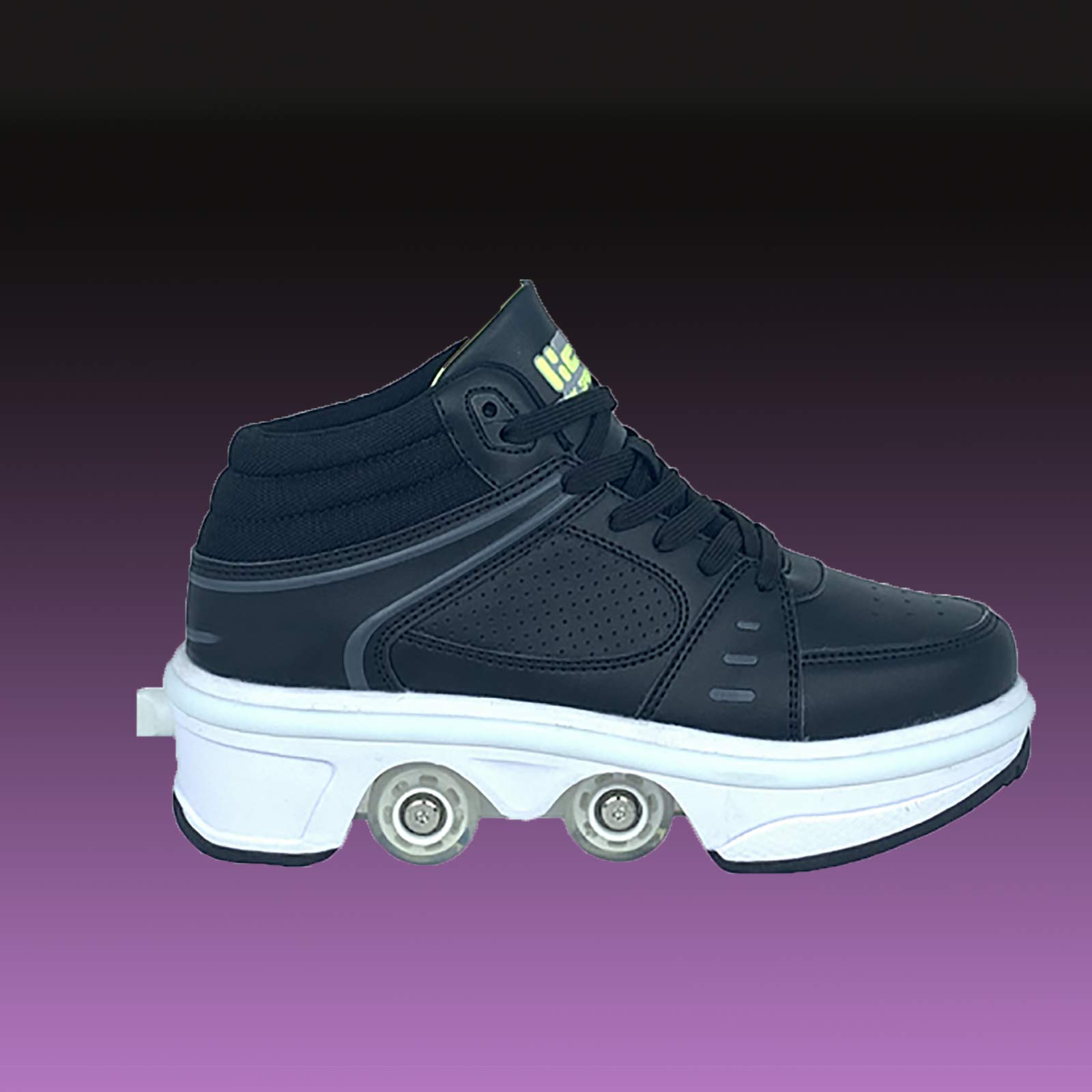Patines De 4 Ruedas,Patines En Línea con Luz Led,Patines De Patines De Ruedas Ajustables,Walking Skates Adecuados para Adultos Y Niños,EUR35
