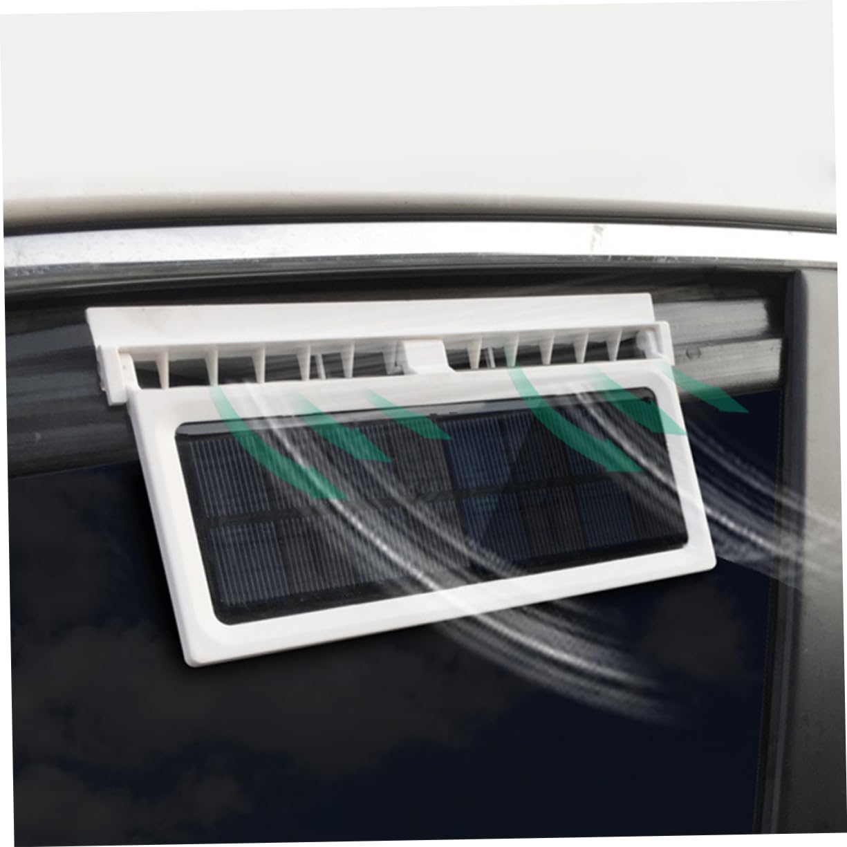 Solar Powered Car Vent Fan - 22x11cm Solar Cooler Fan For Car Windows, Battery-Free Ventilation