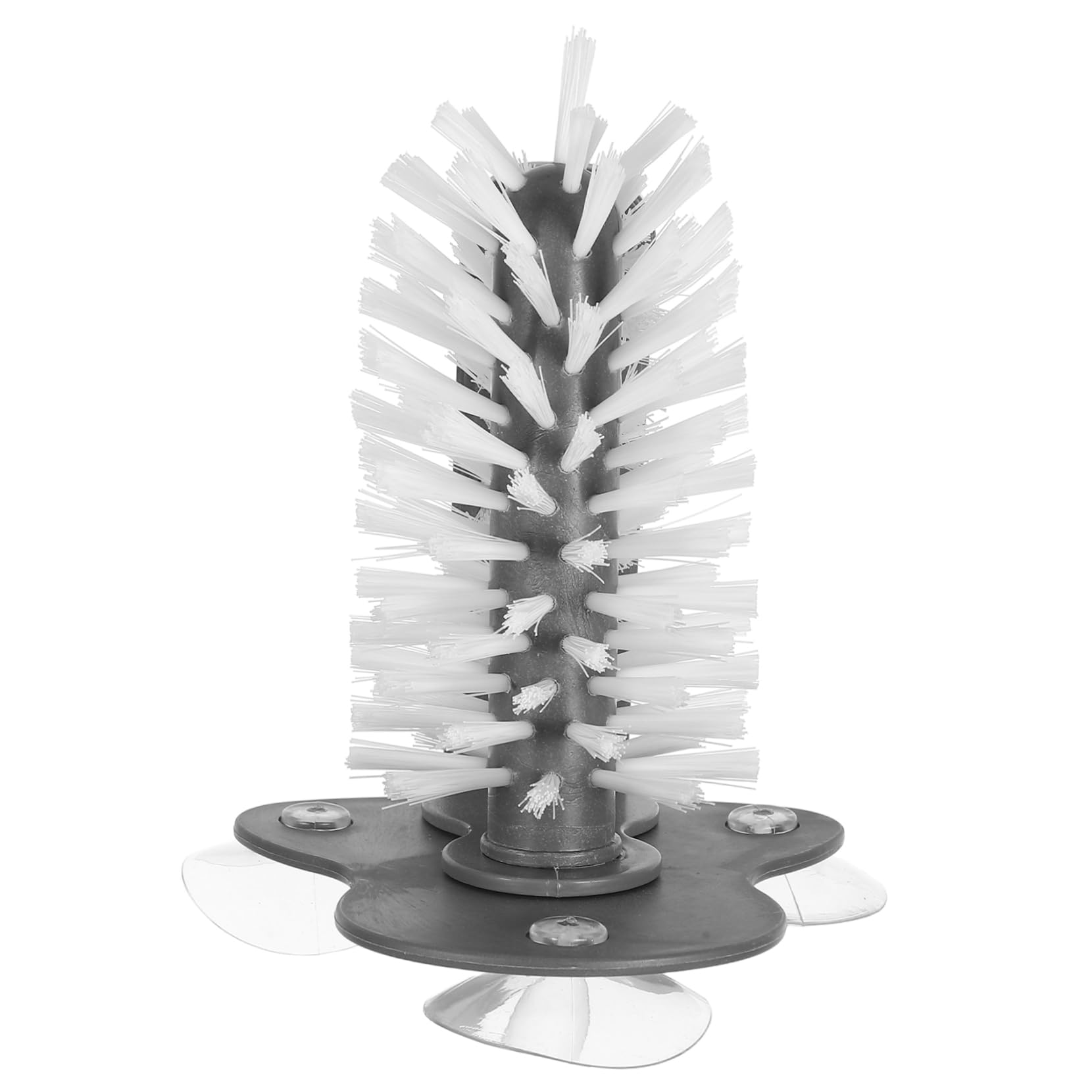 LIFKOME Versatile Kitchen Cup Brush Suction Cup Wall-Mounted Cleaner Rotating Brush for Glass Plastic