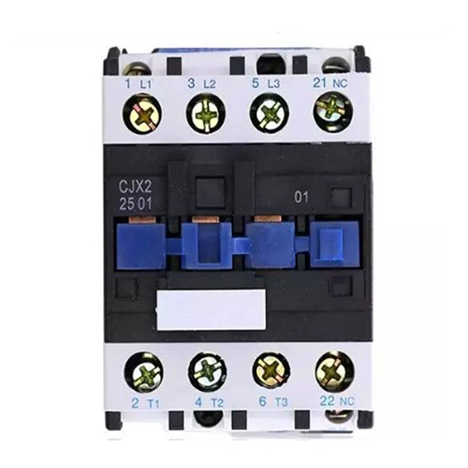 Componentes electrónicos Contactor LC1D 2. 5a.AC.Contactors CJX2-2501 Arrancador trifásico Contactor magnético Модульный контактор 110/220/380V 3 Polos 1 Normalmente Cerrado Plata Instalaciones eléctr
