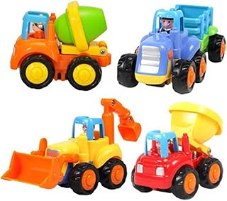 Hohopeti kidcraft playset Kids playset Kids Educational Toy Early Learning Toy Engineering Van Model Mixer Truck Model car Excavator Child