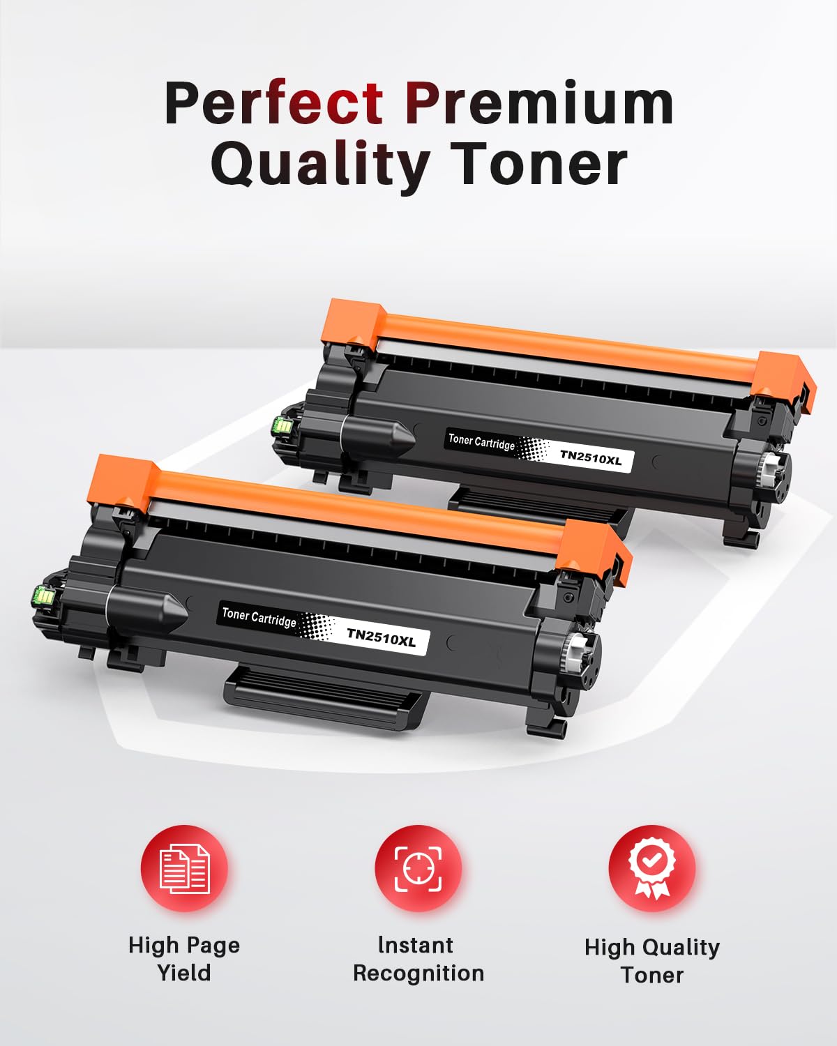 Halloya TN2510XL TN2510 Toner TN-2510 XL compatibile con Brother TN2510XL per Brother MFC-L2835DW Toner MFC-L2827DW MFC-L2800DW DCP-L2660DW DCP-L2620DW DCP-L2627DW MFC-L2860DW L2835DW (2 Nero)