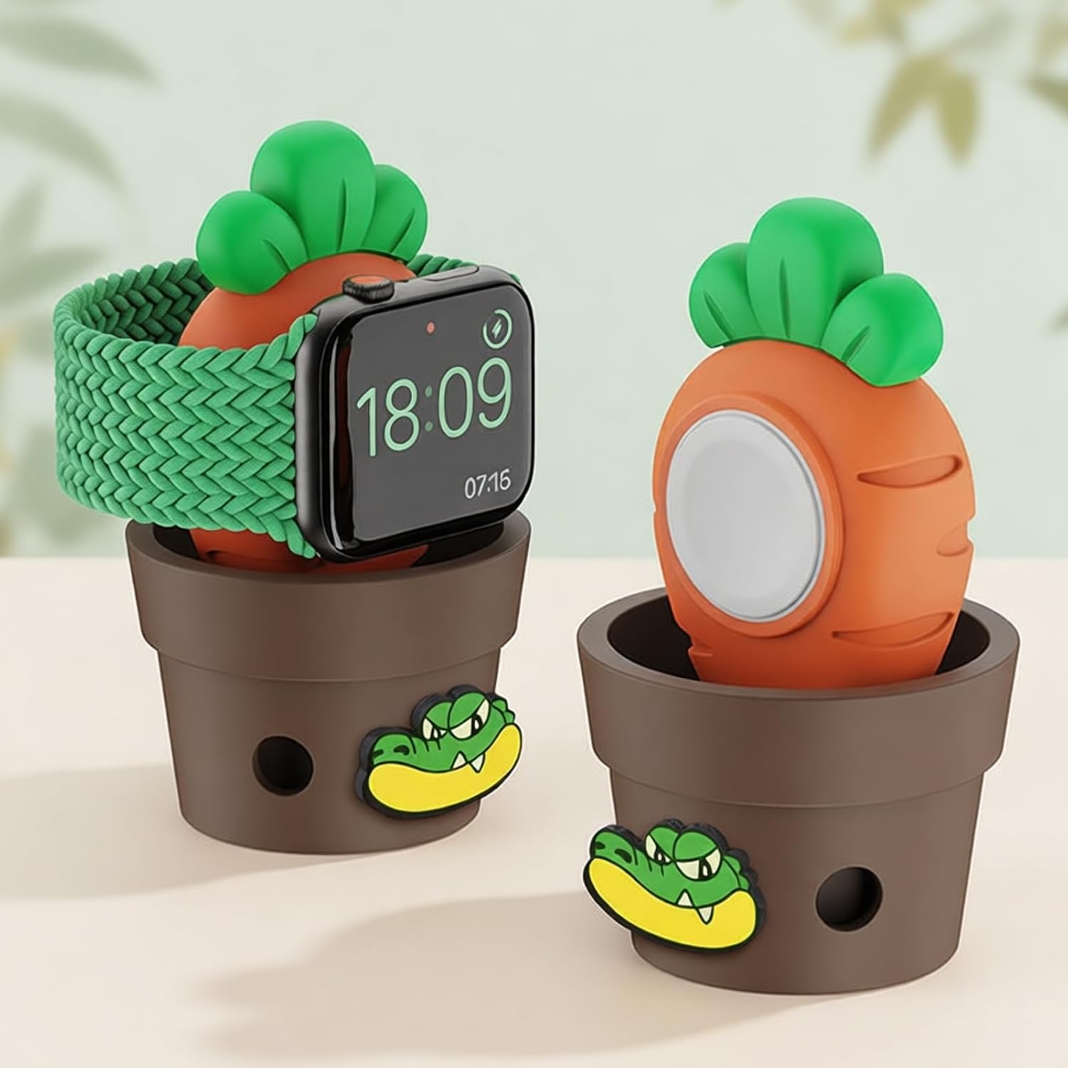 Silicone Timepiece Charging Stand Holder for Wearable Devices and Wristbands for Desk or Nightstand Decorative Watch Stand image 5