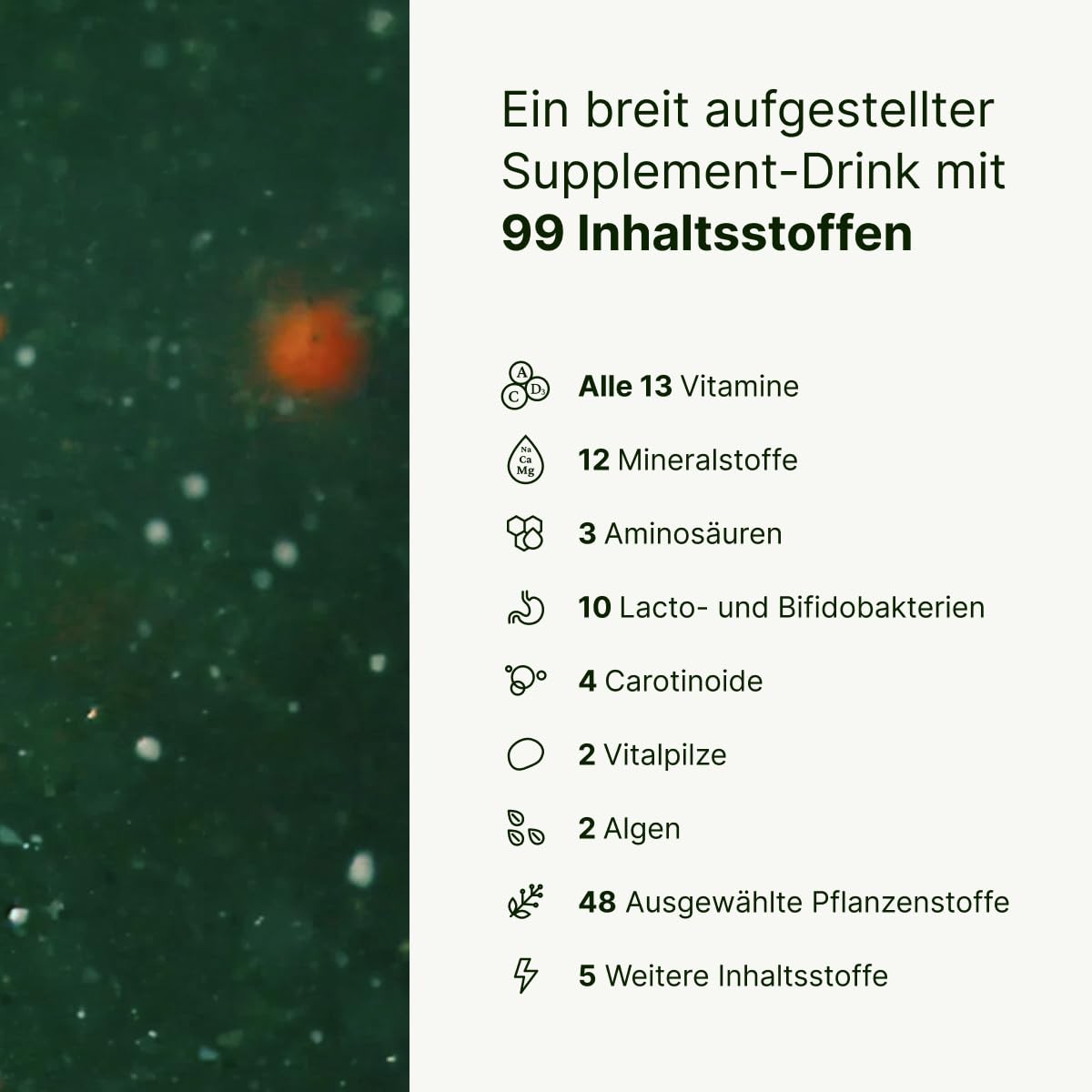 Greens Starter Bundle – All-in-One Pulver - 99 Inhaltsstoffe mit Vitamine Mineralstoffe & Darmbakterien - Superfood Drink inkl. Trinkflasche - Apfel-Kiwi - 30 Portionen