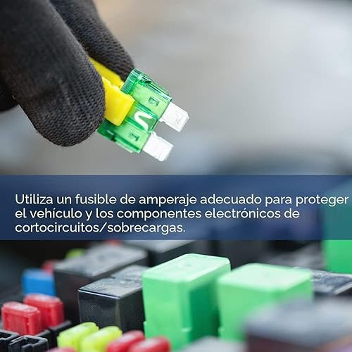 Miniatura 3 de 80 piezas de fusibles estándar para coche, kit de surtido de fusibles (1 A/3 A/5 A/10 A/15 A/20 A/30 A/40 A) Fusibles planos automotrices para RV