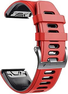 26mm 22mm Watchband for Fenix 6 6X Pro GPS 5X 5Plus 3 935 Enduro D2 Delta Soft Silicone Strap Quick Release Accessories Bracelet (Color : F, Size : 22mm Fenix 5 5Plus)