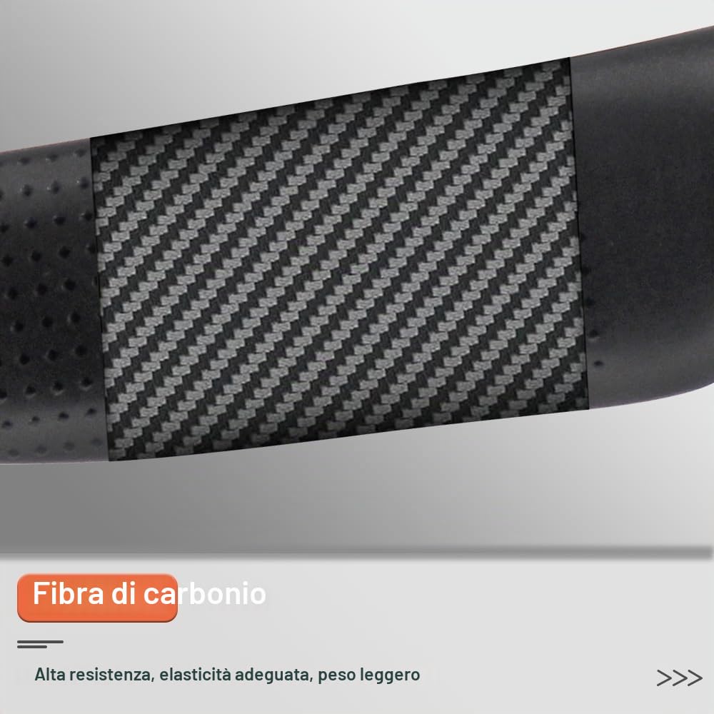 Manubrio Alfa Pasca manubri per bici da corsa carbonio manubrio 31.8 bici corsa nero UD opaca 440mm
